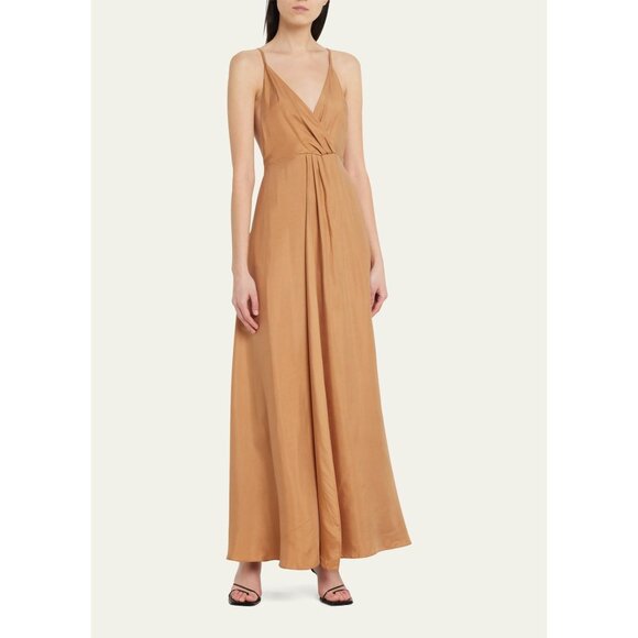 SIMKHAI Rinna maxi dress in golden hour coverup size M